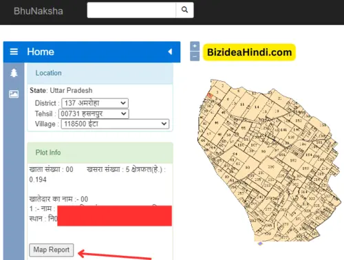 up bhu naksha pdf download
