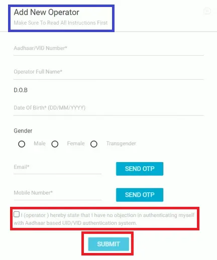 csc operator id kaise banaye