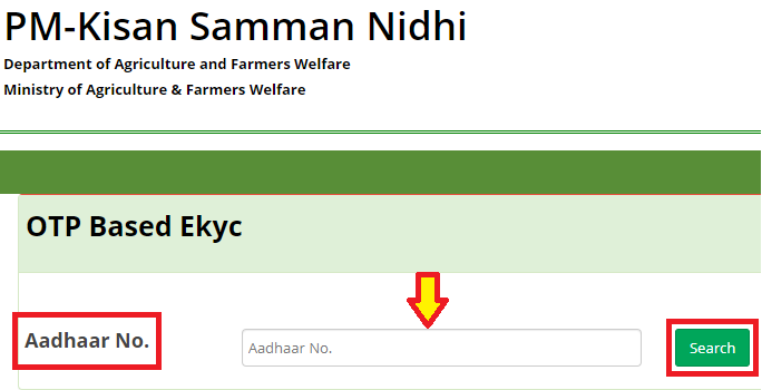 pm kisan samman nidhi ekyc