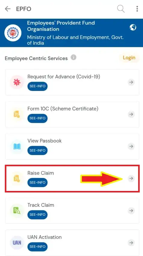 umang app for epf