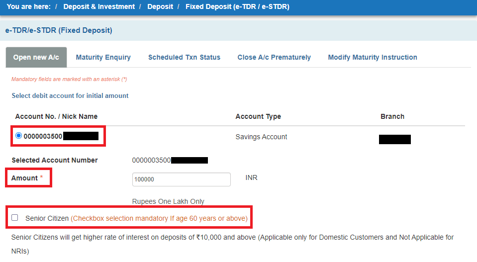 sbi me fd kaise kare