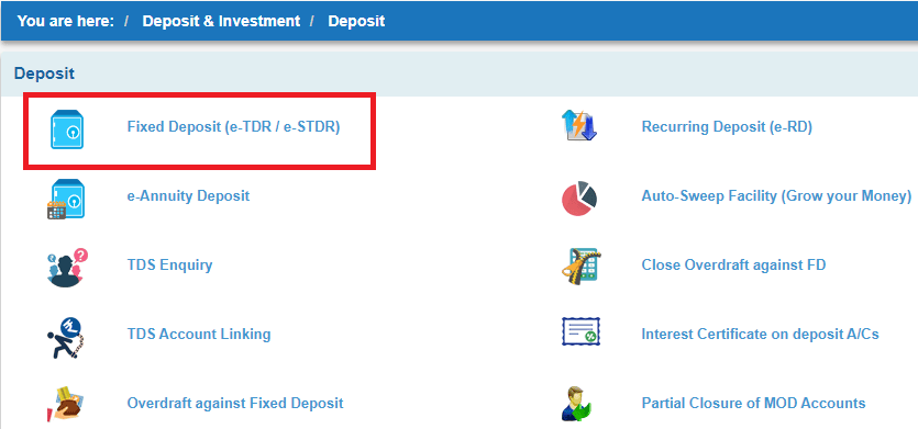 sbi me online fd kaise kare