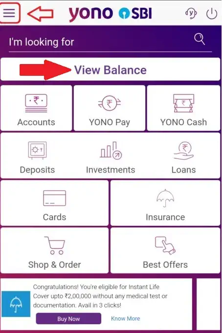 sbi yono app