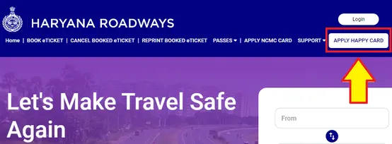Happy Card Haryana Roadways Apply Online