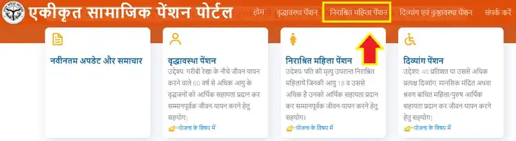 vidhwa pension list up