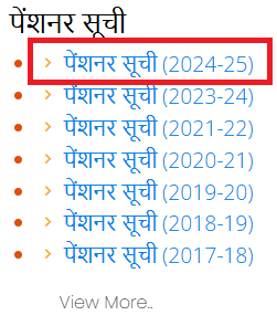 old age pension list up